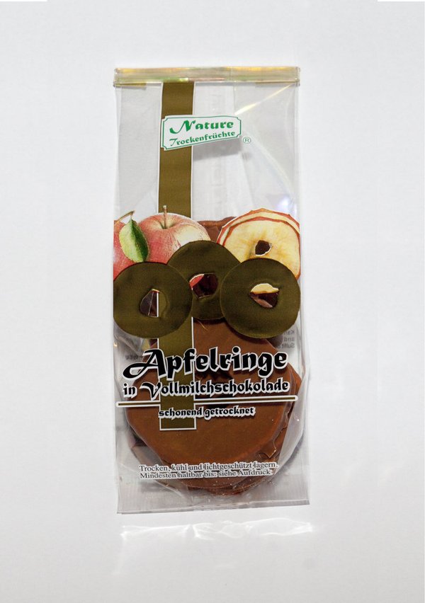 Apfelringe in Vollmilchschokolade (Lubeca)
